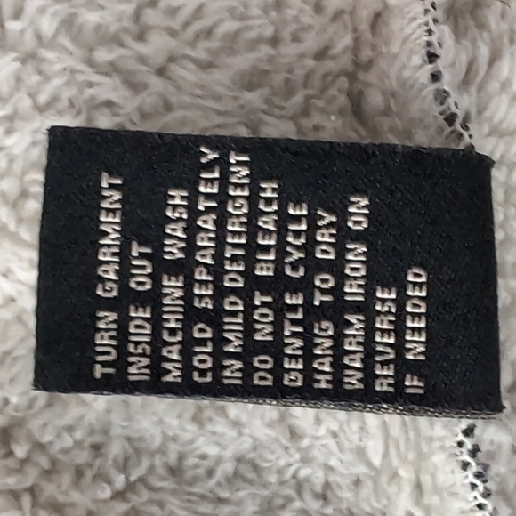 DG2 Black/ Cream Women's Sherpa Coat,Black Wash Size L. - Picture 11 of 11